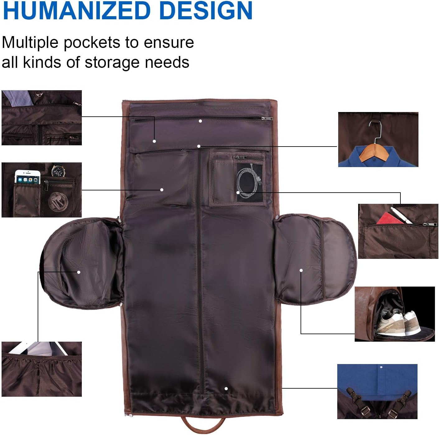 Versatile 2-in-1 Convertible Travel Garment Bag and Duffel for Men and Women - Perfect for Business and Leisure Travel
