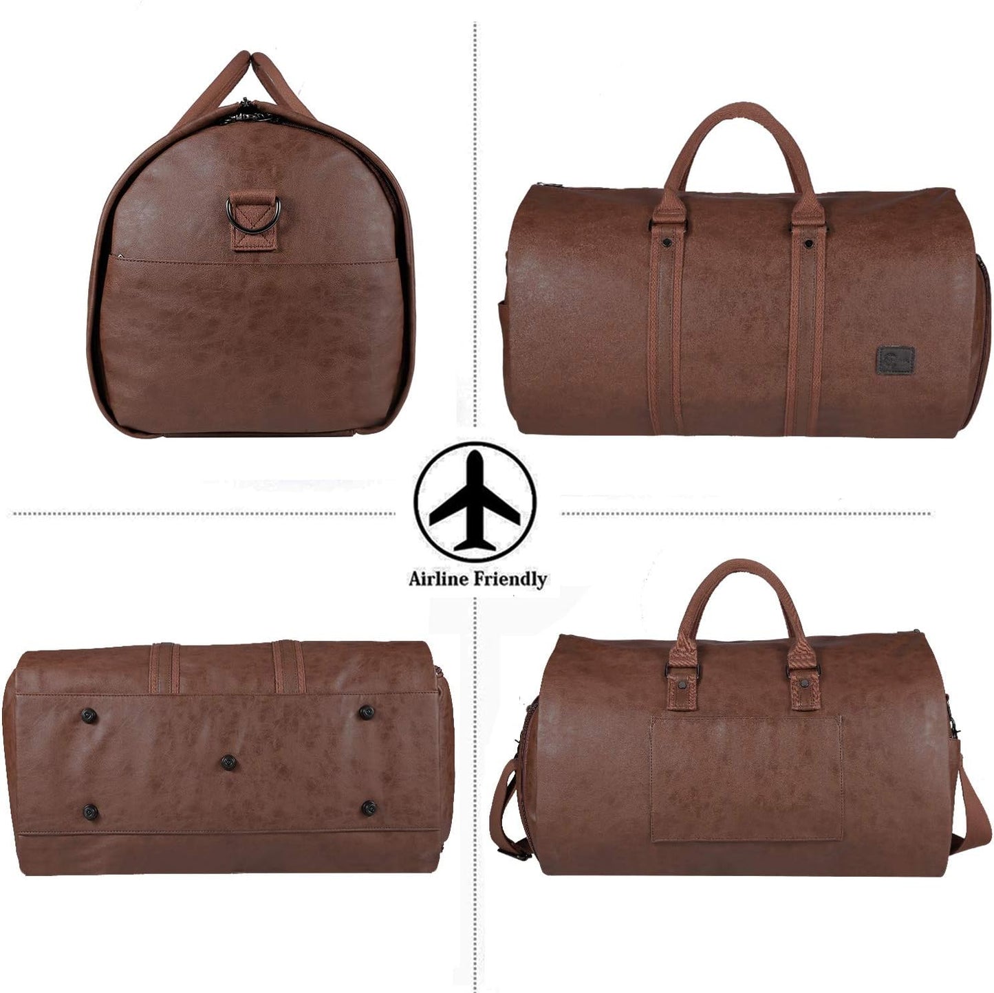 Versatile 2-in-1 Convertible Travel Garment Bag and Duffel for Men and Women - Perfect for Business and Leisure Travel