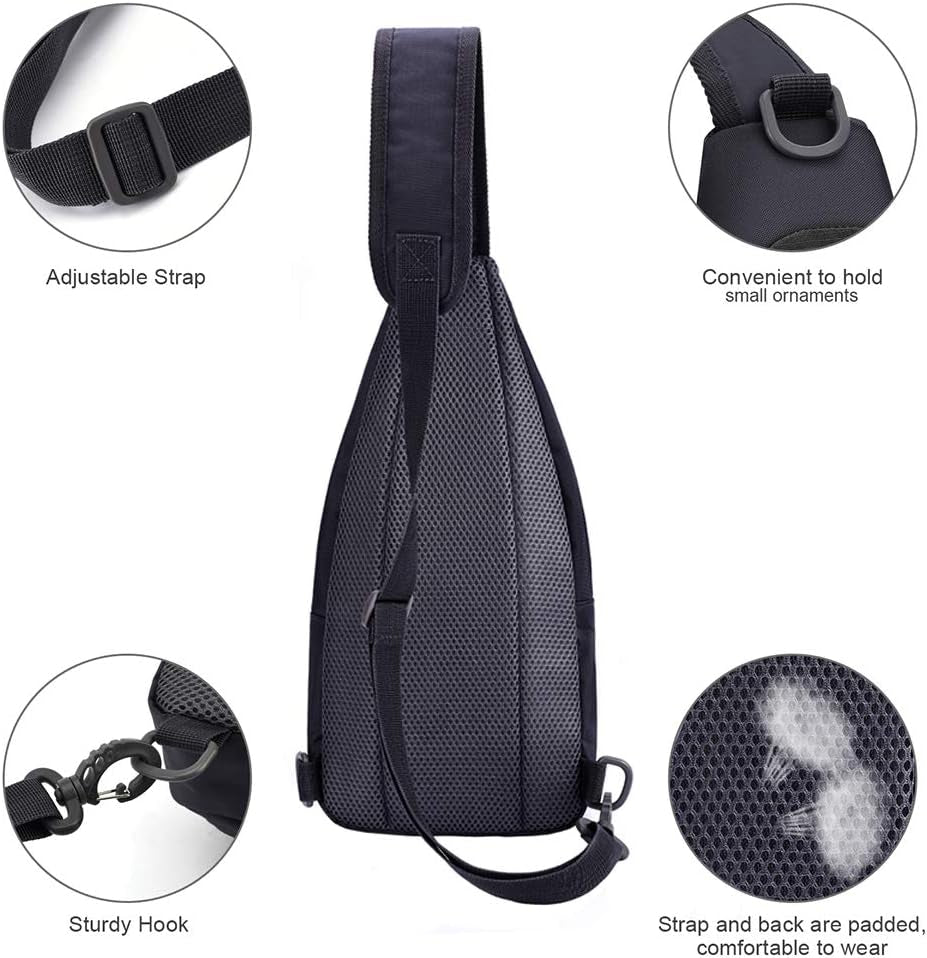 14-Color Lightweight Sling Backpack for Travel and Hiking - Compact Unisex Design Ideal for Retirement Travel on a Budget