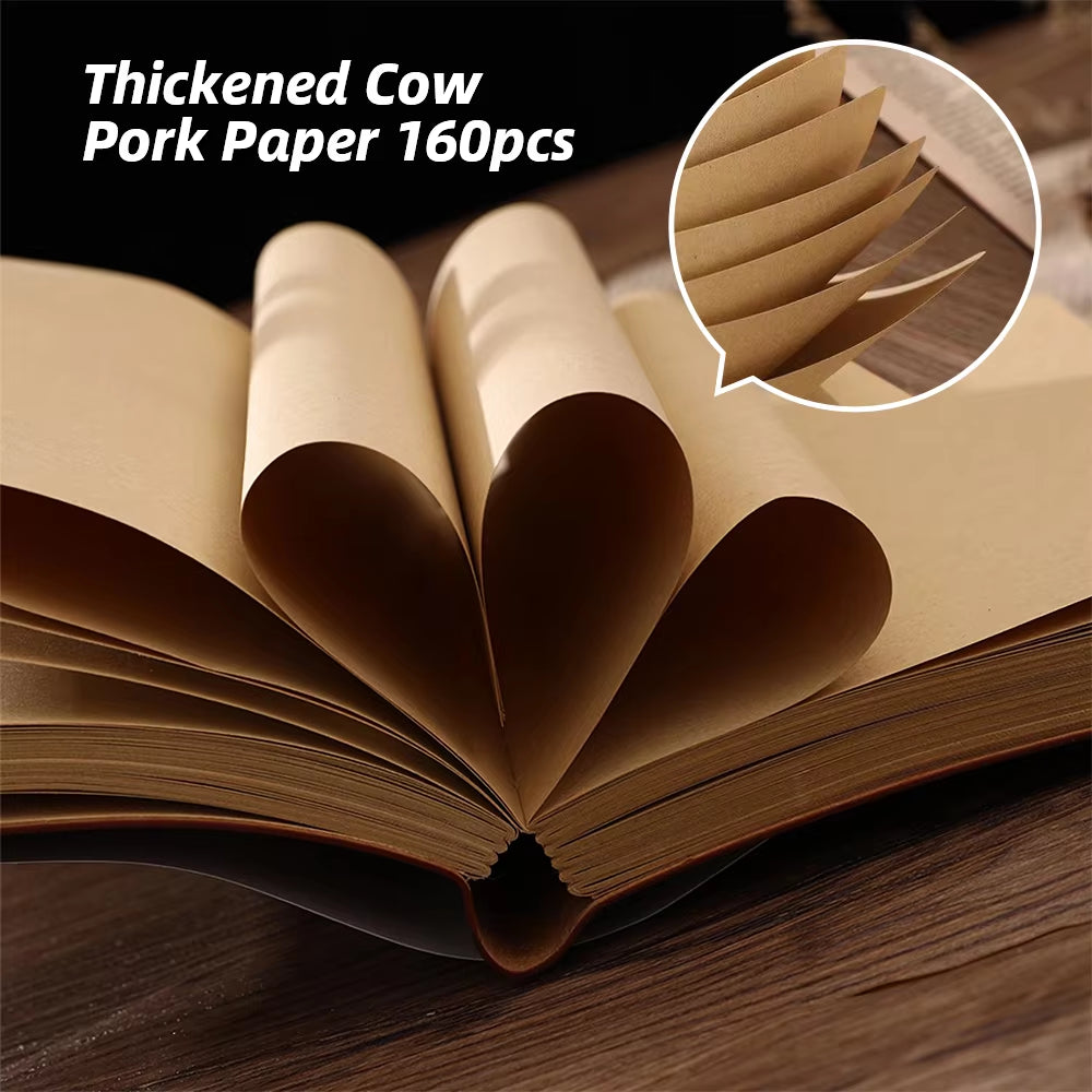 Vintage Eco Leather Traveler's Diary Notebook Kit with Soft Cover and Inner Notepads - Brown