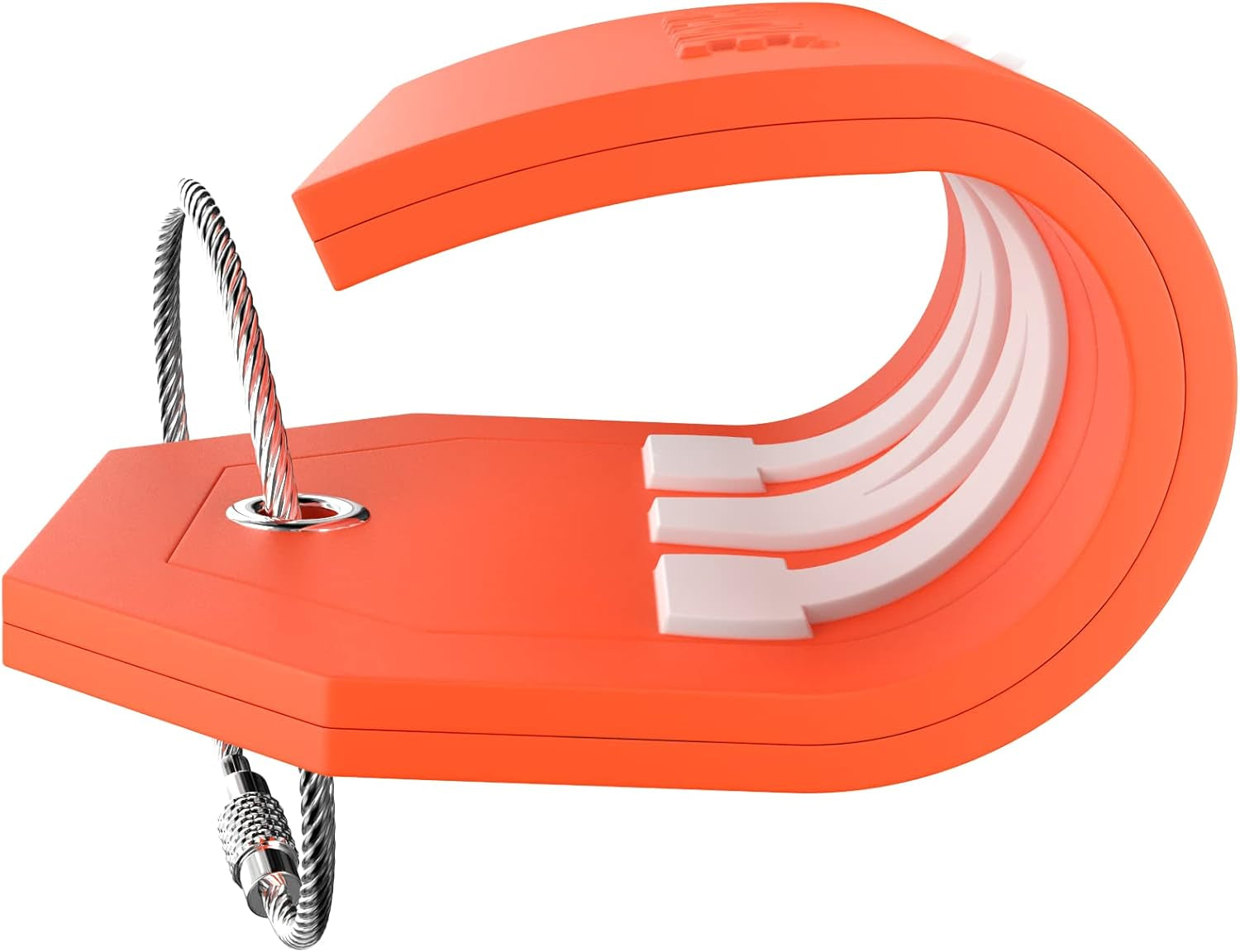 Initial Luggage Tag with Full Privacy Cover and Stainless Steel Loop – (Letter W)