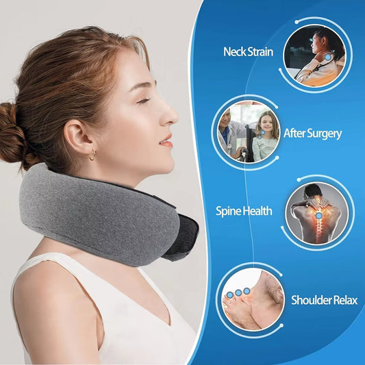 Portable U-Shaped Memory Foam Pillow for Travel and Relaxation Support