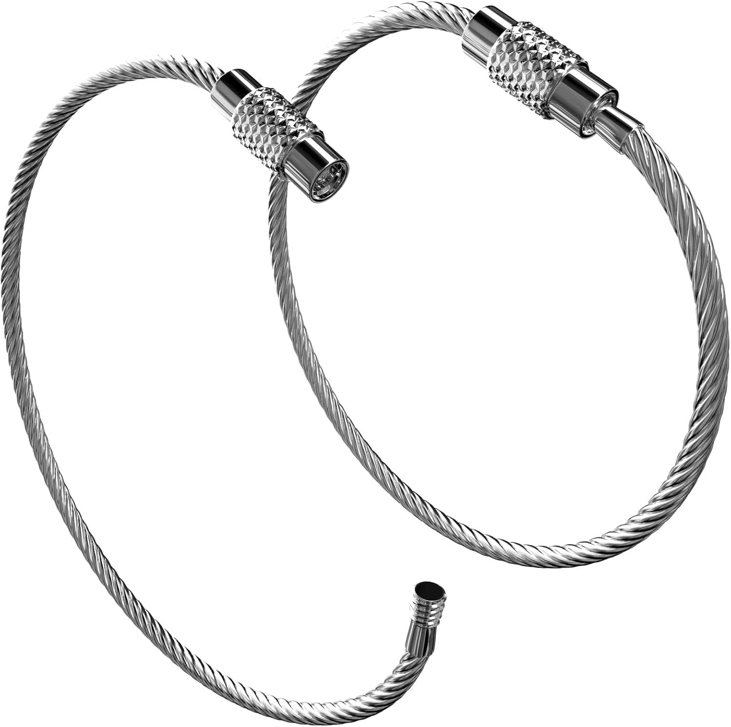 Initial Luggage Tag with Full Privacy Cover and Stainless Steel Loop – (Letter W)