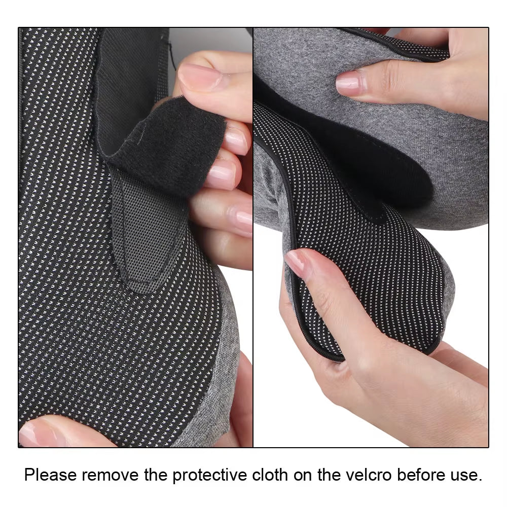 Portable U-Shaped Memory Foam Pillow for Travel and Relaxation Support