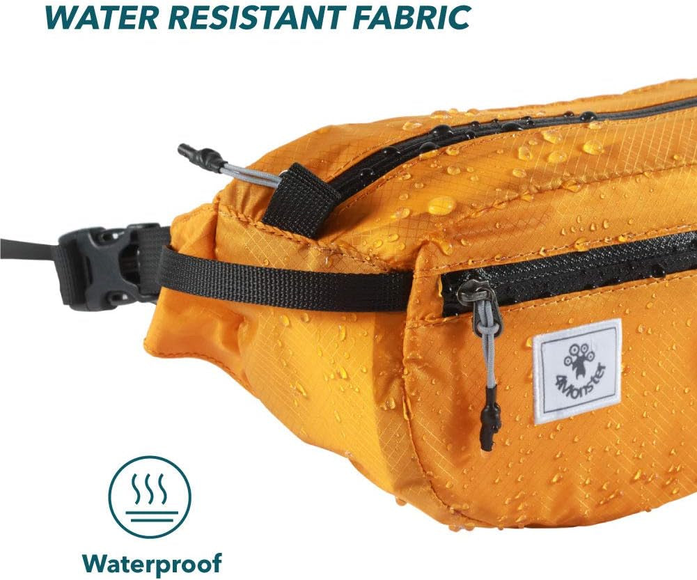 Ultimate Lightweight Water-Resistant Traveling Waist Pack - Adjustable Fanny Bag & Crossbody Chest Bag